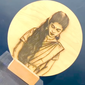 personalized laser engraved wooden photo frame