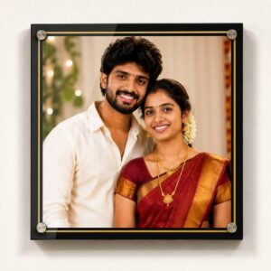 Acrylic Square Wall Photo Dual Border Frame