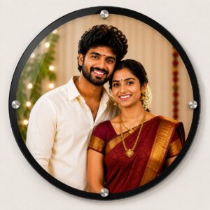 Circle Dual Border Frame Wall Photo