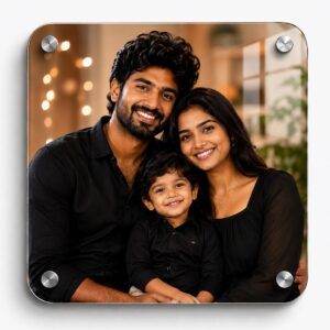 Square Round Acrylic Wall Photo
