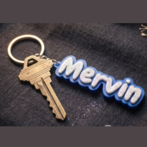Glow Name Keychain