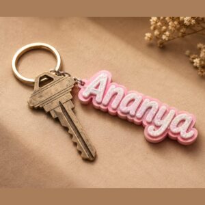 Glow Name Keychain