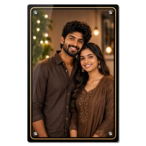 Portrait Acrylic Wall Photo Dual Border