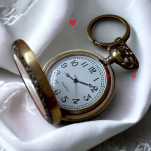 Customized Clock With Name Keychain