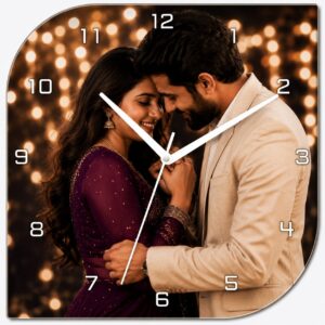 Leaf Shape Acrylic Wall Clock