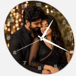 Oval Shape Acrylic Wall Clock