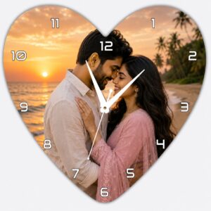 Heart Shape Acrylic Wall Clock