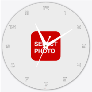 Circle Acrylic Photo Wall Clock