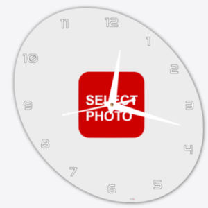 Oval Shape Acrylic Wall Clock