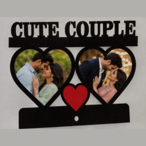 Cute Couple MDF Photo Frame