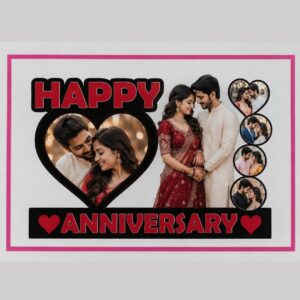 Happy Anniversary MDF Photo Frame