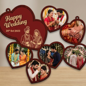 Happy Wedding MDF Photo Frame