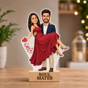 Personalized Wedding Couple Cartoon Caricature Photo Stand Gift