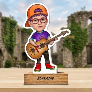 Custom Rockstar Caricature Gift for Boy