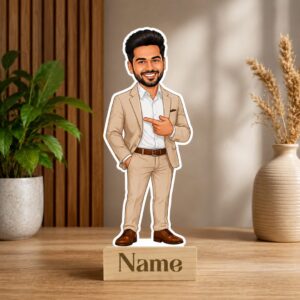 Classy Gentleman Caricature Stand