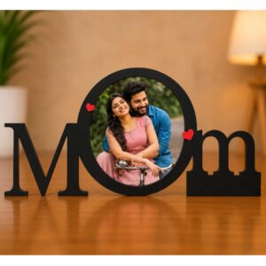 Personalized MOM MDF Photo Frame | Custom Wooden Photo Frame Gift for Mother